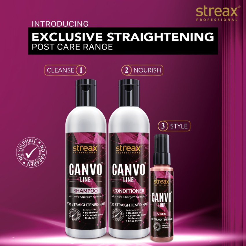 Streax hotsell straightening shampoo