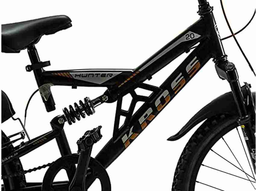 Kross Hunter 20T Black Bike with Shocker Kids Girls Boys Cycle Age 5 10 Year 20 T Mountain Cycle Price in India Buy Kross Hunter 20T Black Bike with Shocker Kids