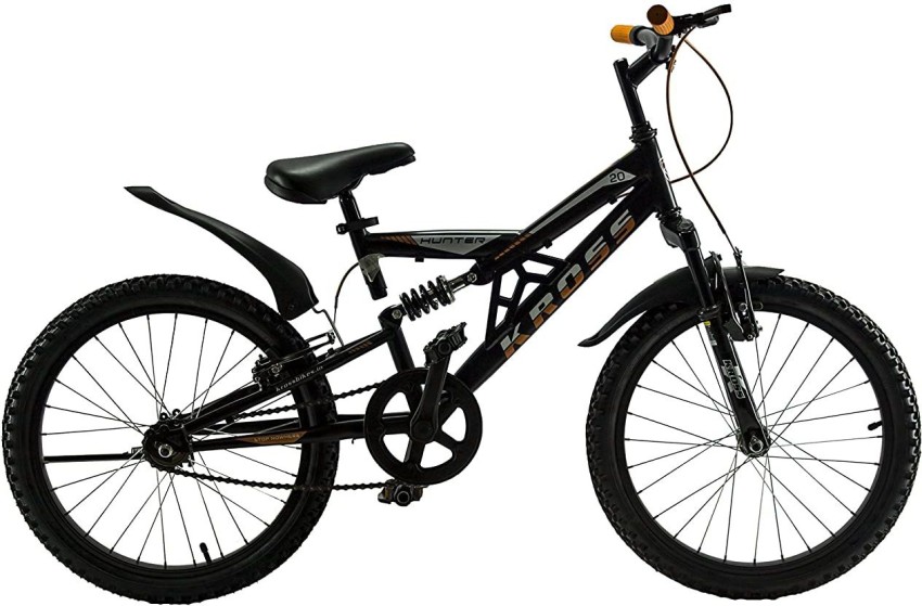 Kross Hunter 20T Black Bike with Shocker Kids Girls Boys Cycle Age 5 10 Year 20 T Mountain Cycle Price in India Buy Kross Hunter 20T Black Bike with Shocker Kids