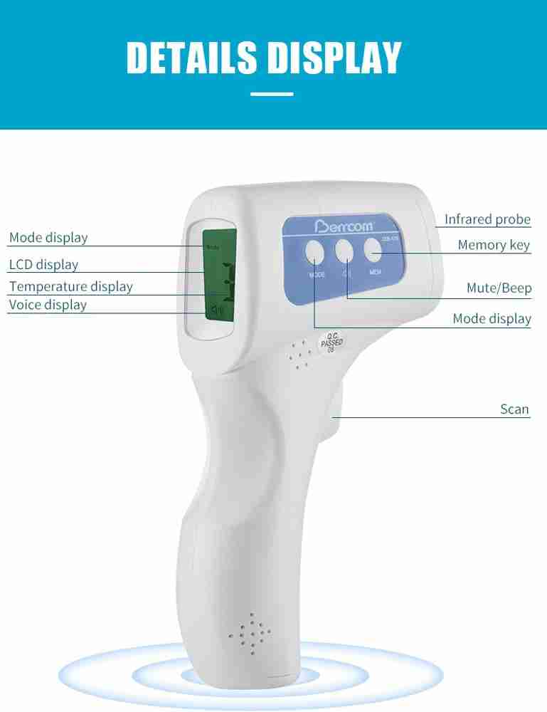 Berrcom JXB 178 Non Contact Forehead Medical Infrared Thermometer