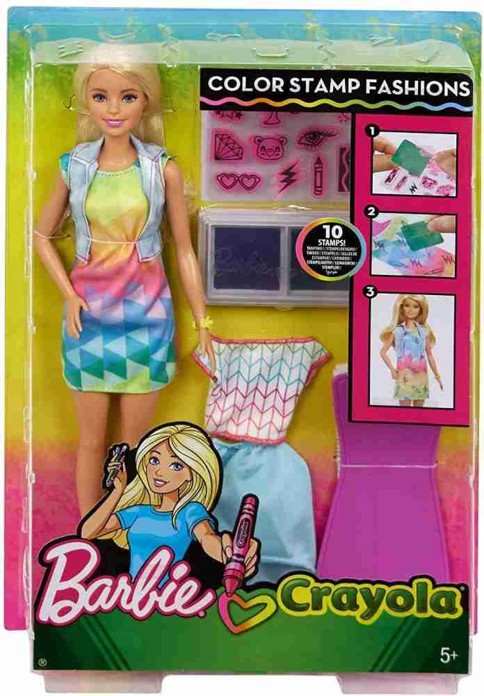 Barbie crayola deals color stamp fashions