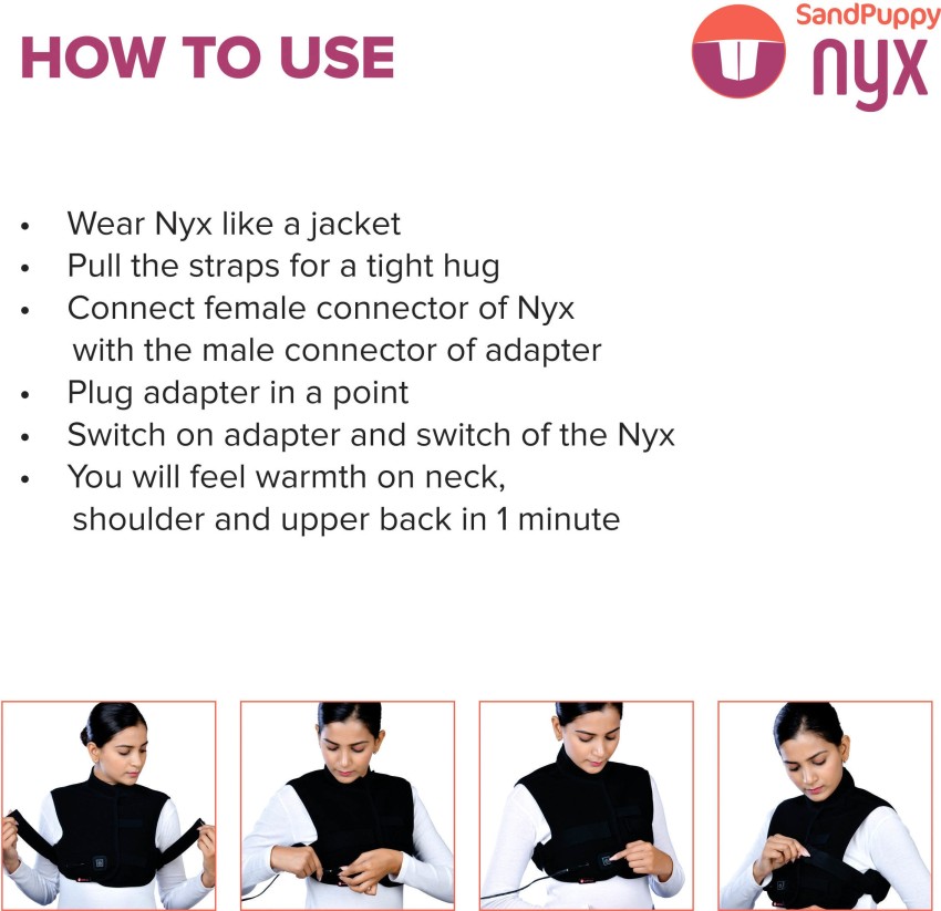 Nyx (Medium) Heating Pad for Neck & Upper Back Pain