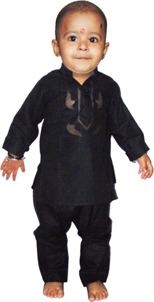 Black kurta pajama for baby boy sale