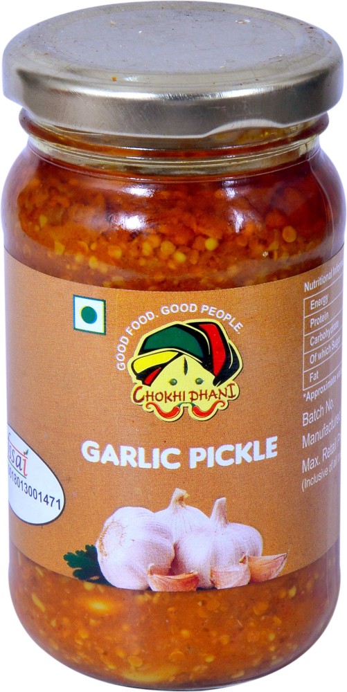https://rukminim2.flixcart.com/image/850/1000/kbpeoi80/pickle-murabba/e/t/h/200-garlic-pickle-200-gm-glass-bottle-pickle-chokhi-dhani-foods-original-imafszzggh5mdvh6.jpeg?q=90