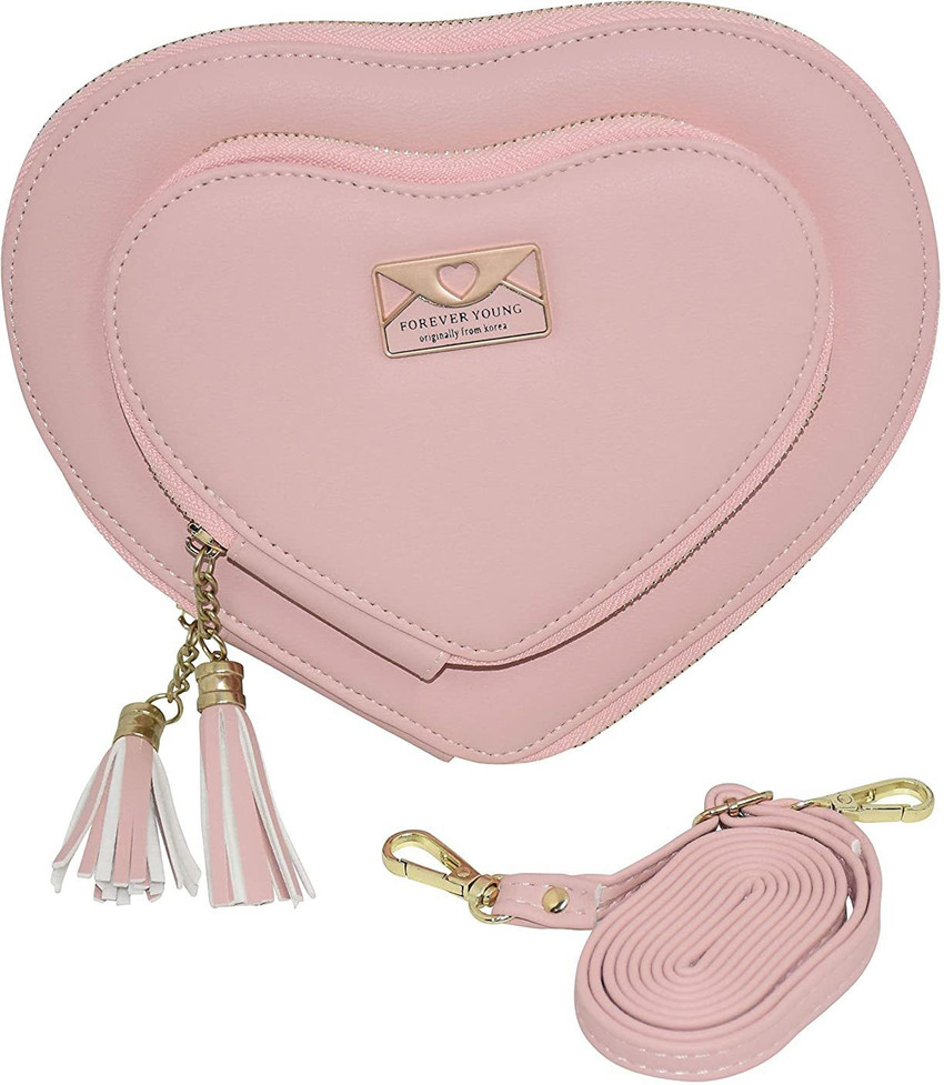 Heart shaped sling on sale bag