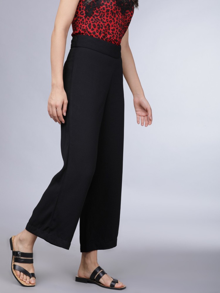 Buy Tokyo Talkies Black Wide Leg Stretchable Jeans for Women