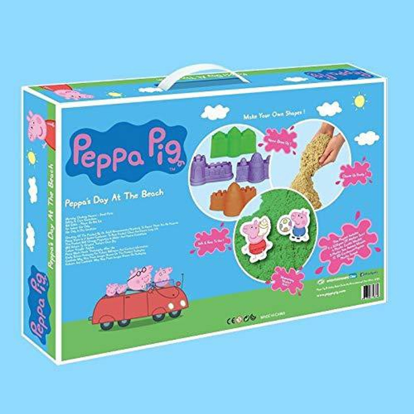 Kinetic Sand Peppa S Day At The Beach Motion Sand Playset