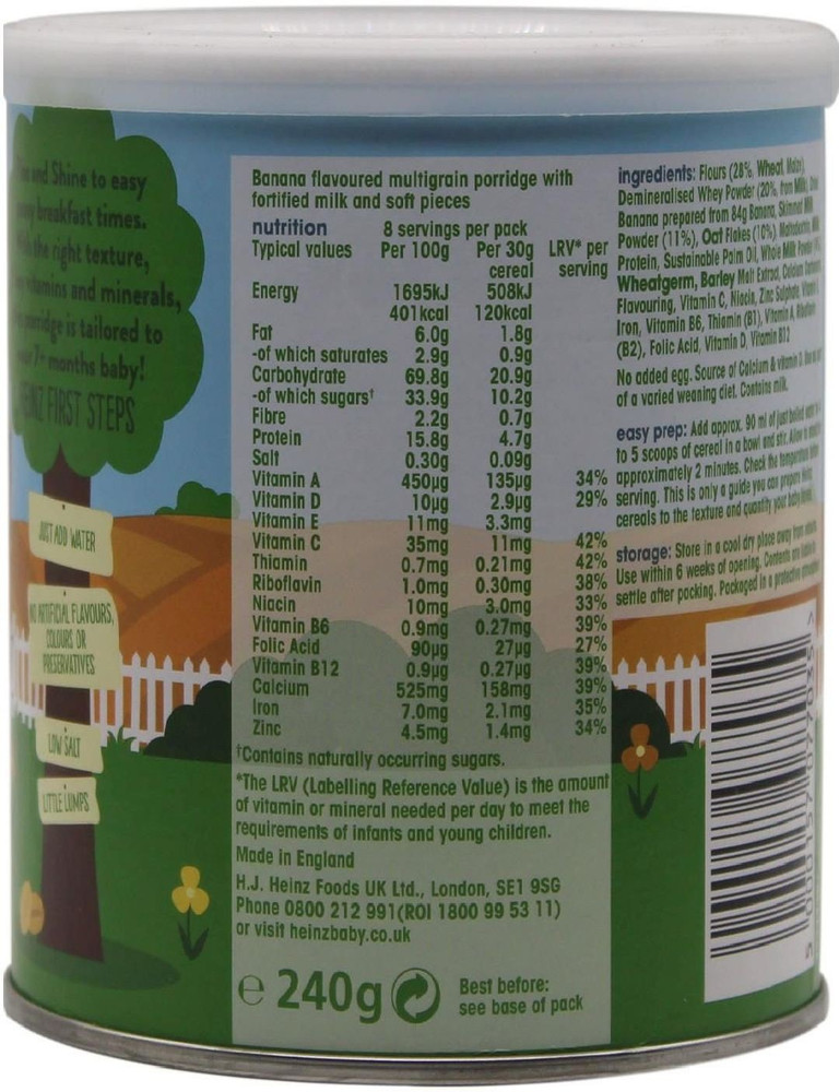 Heinz first steps shop banana porridge