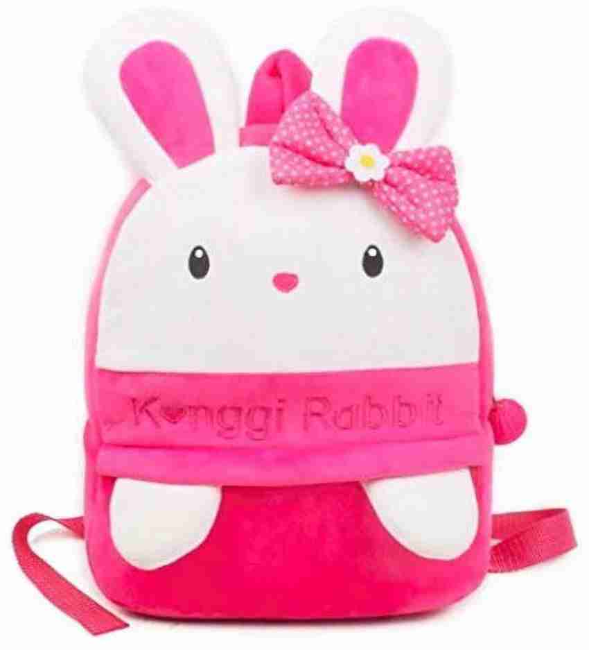spyLove Kids School Bag Soft Plush Backpack Cartoon Bags Mini Travel Bag  for for Girls Boys Toddler Baby Konggi Rabbit & Minions - 26 cm - Kids  School Bag Soft Plush Backpack