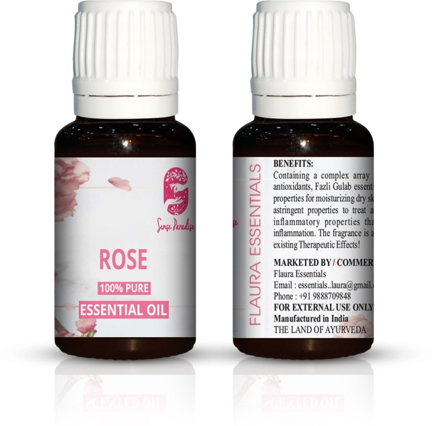 Flaura Essentials 100% Pure , Natural & Undiluted Rose Essential Oil -  Price in India, Buy Flaura Essentials 100% Pure , Natural & Undiluted Rose Essential  Oil Online In India, Reviews, Ratings & Features