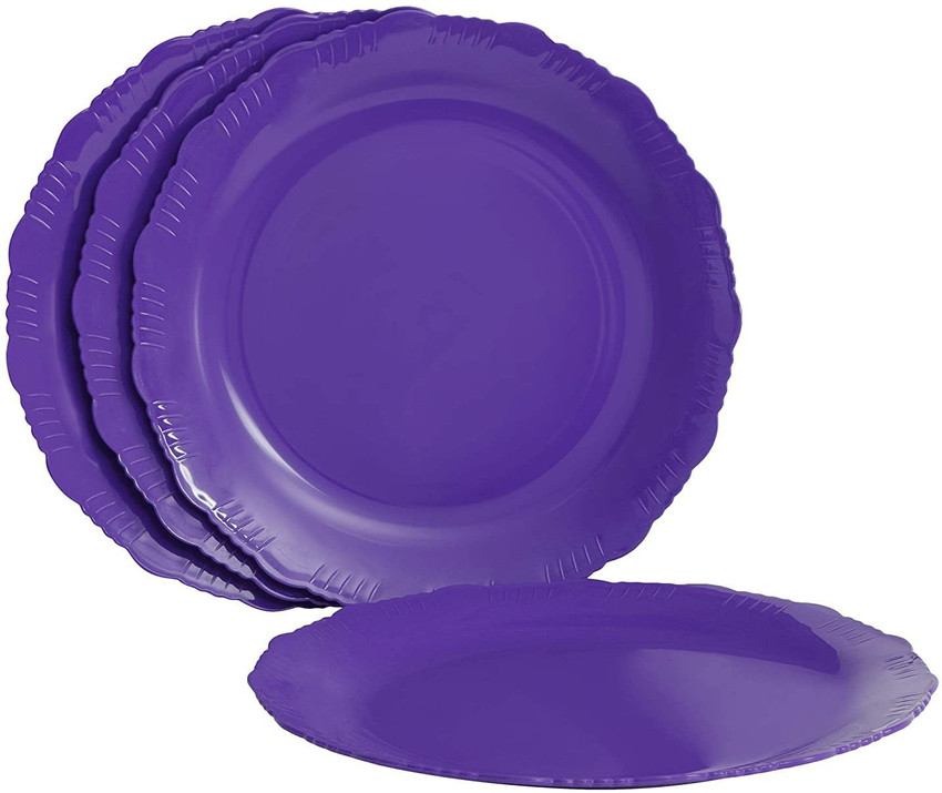 Designer top disposable plates