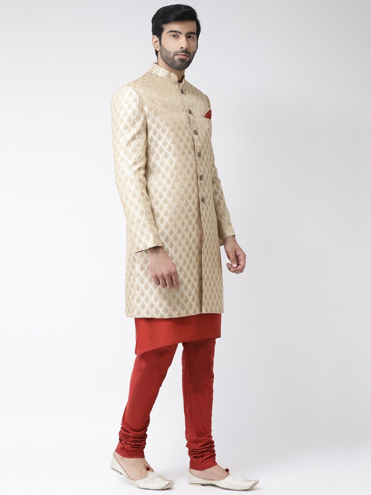 ShubhVivah SOLID THREE PIECE COAT PANT Solid Men Suit