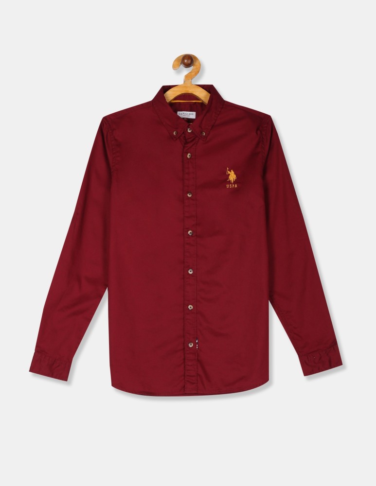 Baby boy hot sale maroon shirt