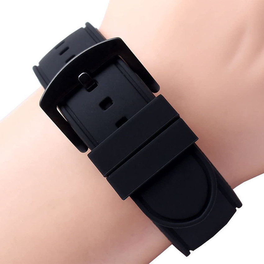 HOURSTAR 22mm Rubber Silicone Watch Band Watch Strap Loops Keepers Replacement Black Watch Band Loop 2pc 22 mm Silicone Watch Strap Price in India Buy HOURSTAR 22mm Rubber Silicone Watch Band Watch