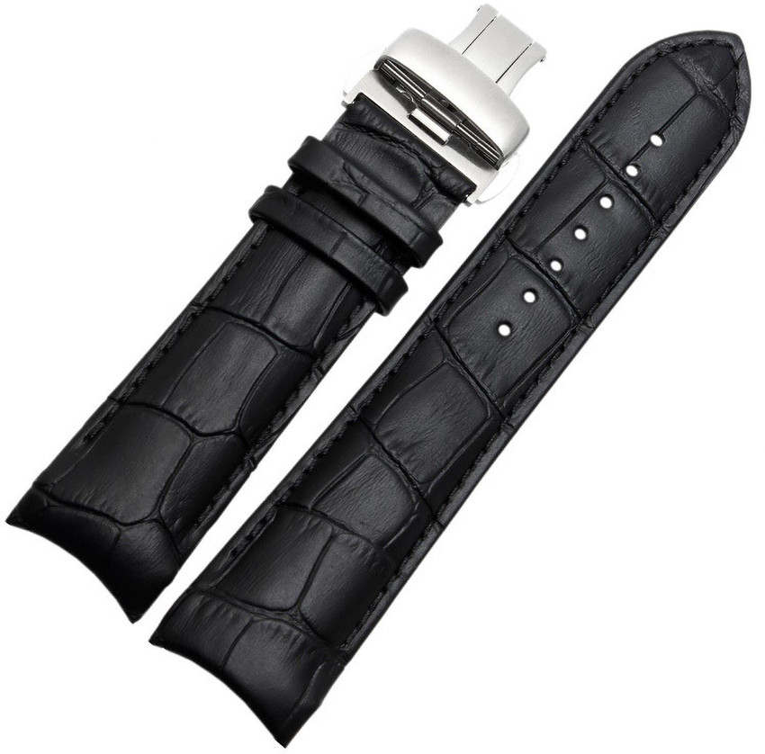 HOURSTAR BROWN CURVED END GENUINE STRAP 20mm WITHOUT BUCKLE 20 mm