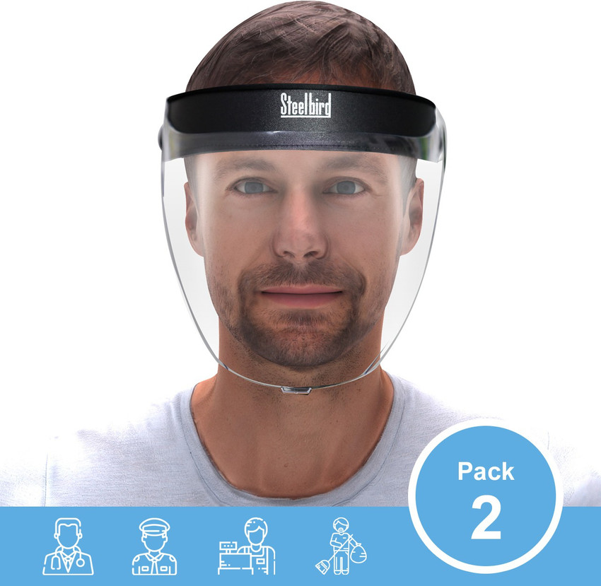 Steelbird SBA 2 7Wings Unisex Helmet Visor Face Shield Full Face