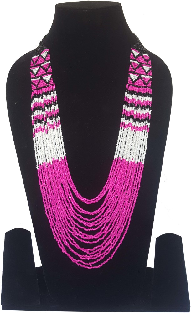 sringar Attractive Multicolor Beads Long Alloy Necklace Price in India -  Buy sringar Attractive Multicolor Beads Long Alloy Necklace Online at Best  Prices in India