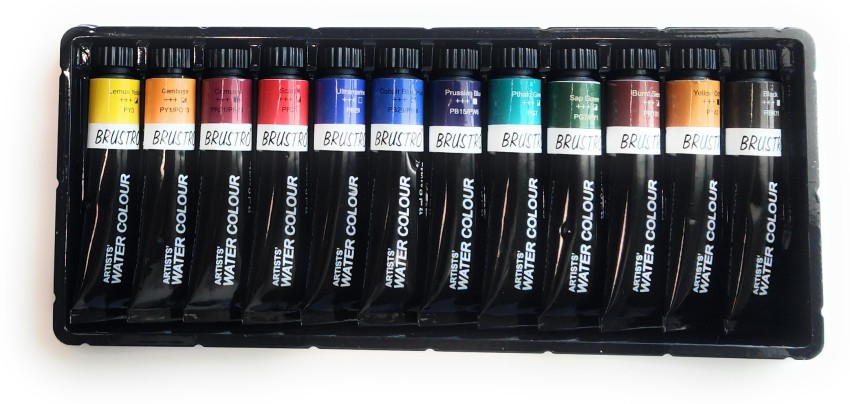 Gold Leaf Gouache Paint 12pc x12ml Multicolour , For  Beginners & Professionals (PMHS0028) 