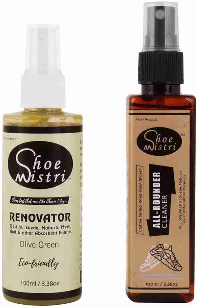 Olive green shoe top polish