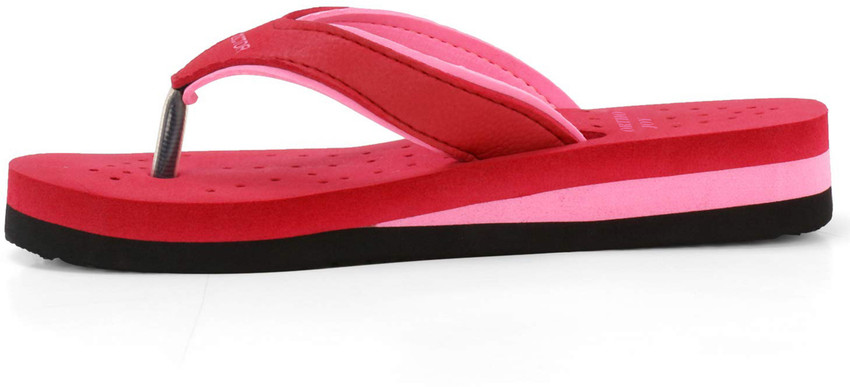 ORTHO JOY Women Womens Orthopedic Slipper Red Pink 03 Flip Flops