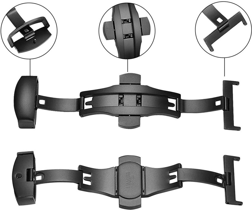 Butterfly buckle watch sales
