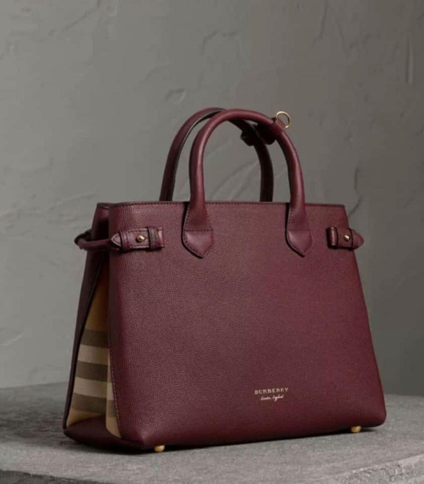 Burberry bag maroon sale