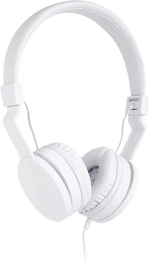 MINISO Foldable Headphone White Comfortable Rotatable Headphone