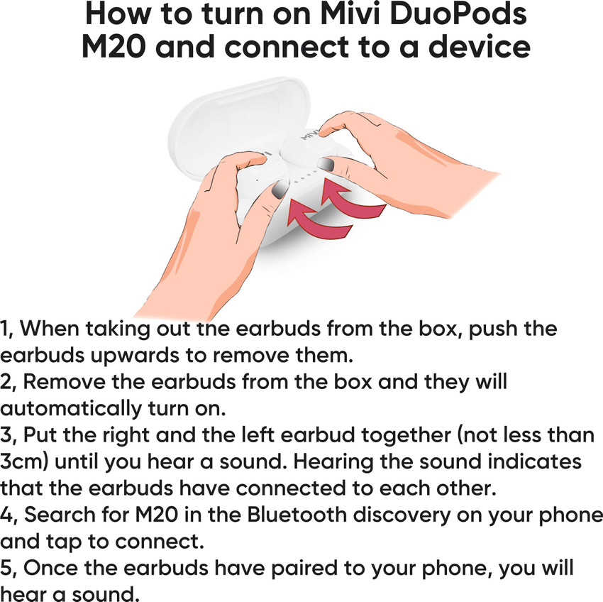 Mivi duopods m20 hot sale left earbud not working