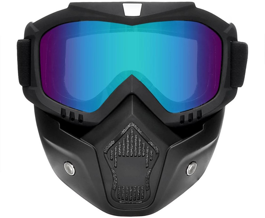 BIKER SHOPPEE Motocross Bike Riding Goggles Glasses Face Dust Mask