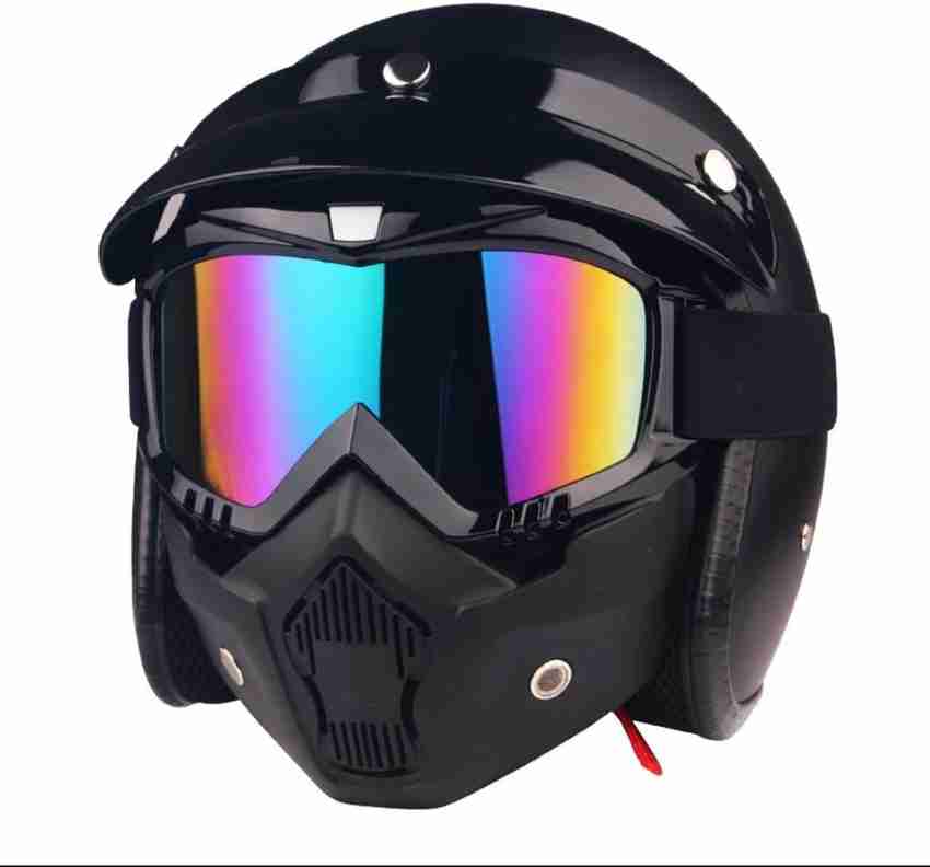 Dirt bike helmet with face shield store