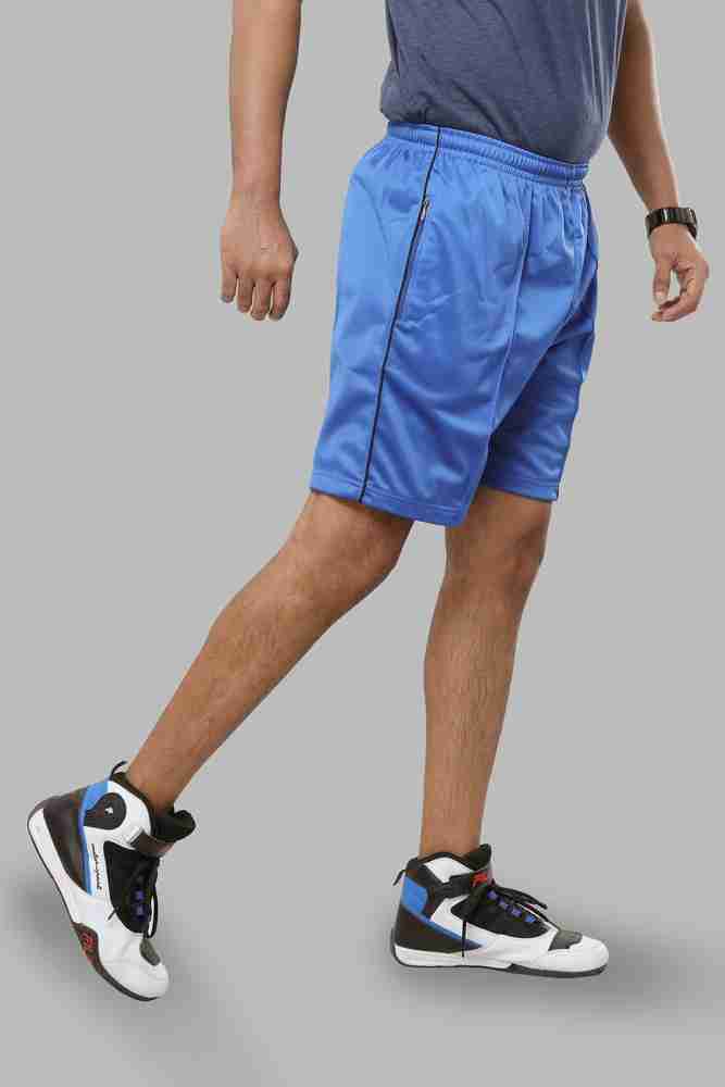 Dazzle Sports Wear Solid Men Blue Regular Shorts - Buy Dazzle