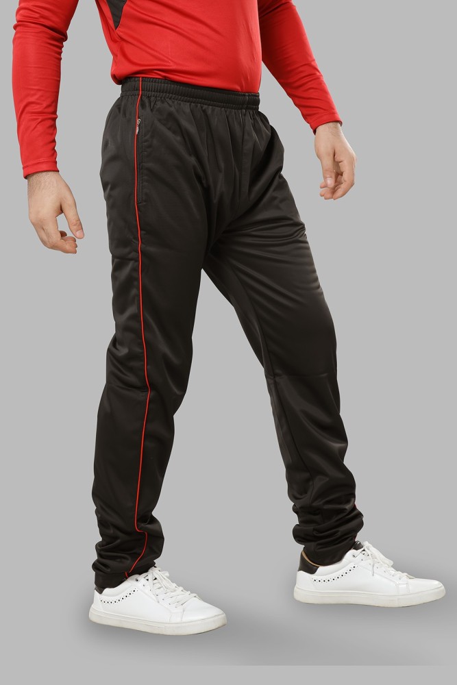 Dazzle Sports Wear Solid Men Black Track Pants - Buy Dazzle Sports