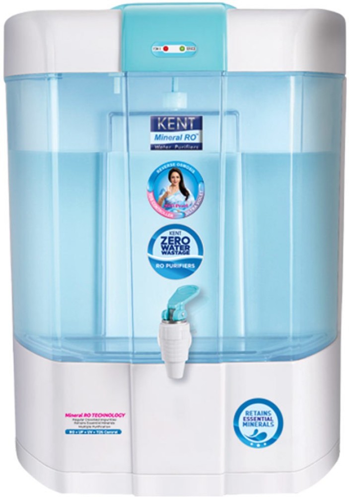 Buy KENT Pearl 8L RO + UV + UF + UV-in-tank + TDS Water Purifier with  Detachable Storage Tank and Zero Water Wastage (White) Online - Croma