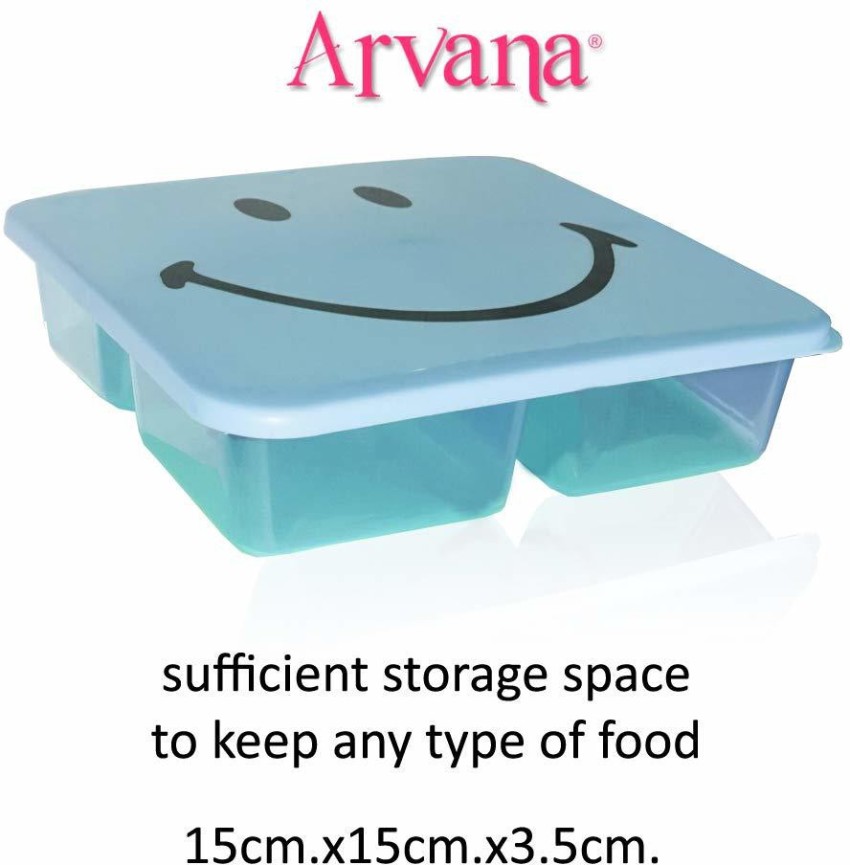 ARVANA lunch box birthday party return gifts for kids in  bulk best gift for girls boys (pack of 6) 3 Containers Lunch Box 