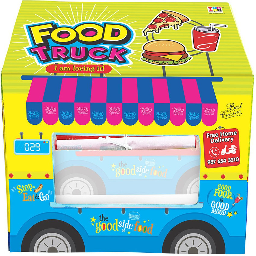 ITOYS Food truck Role Play tent house for Kids Food truck Role