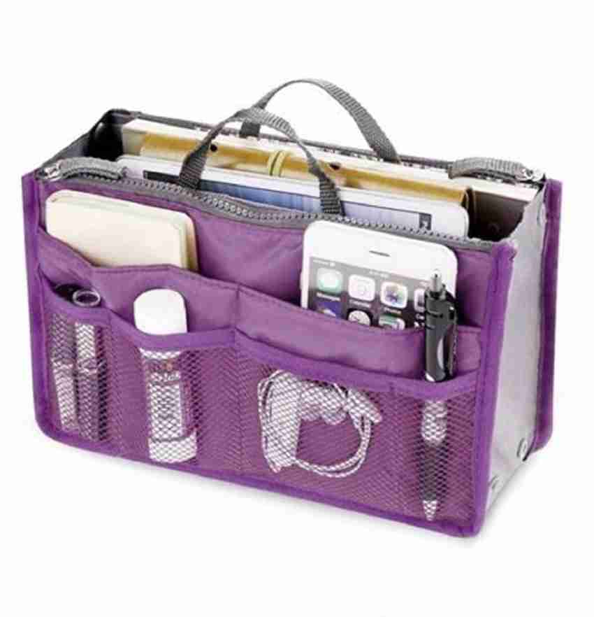 NEYSA Slim Bag Organizer Purse Organizer Multifunctional Storage Organizer  Purple - Price in India