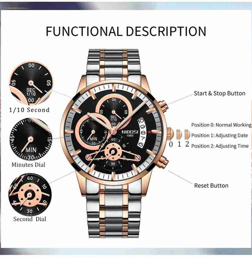 Nibosi watches outlet flipkart