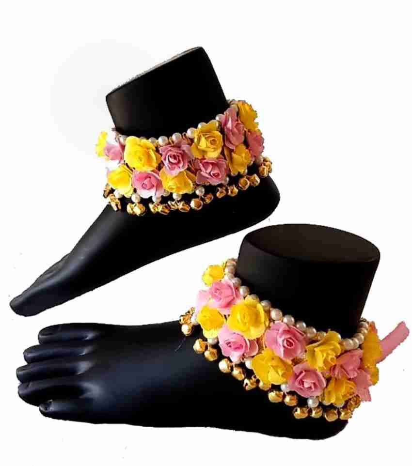 Flower payal on sale