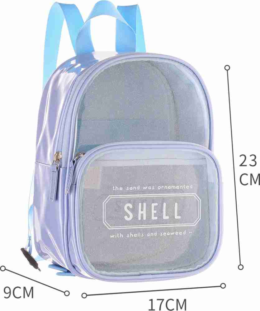 MINISO Backpack See Through Zipper Trendy Fashionable  Stylish Bag for Women Girls, Pink Backpack - Backpack