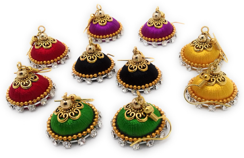 Silk earring new design deals