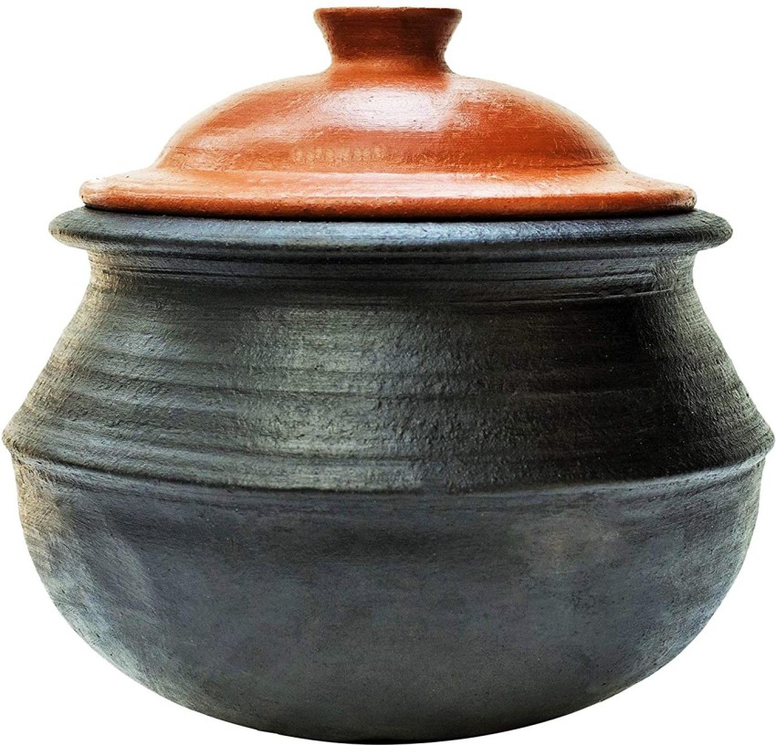 Indian Clay Mitti Earthen Pot for Cooking & Serving, Earthen