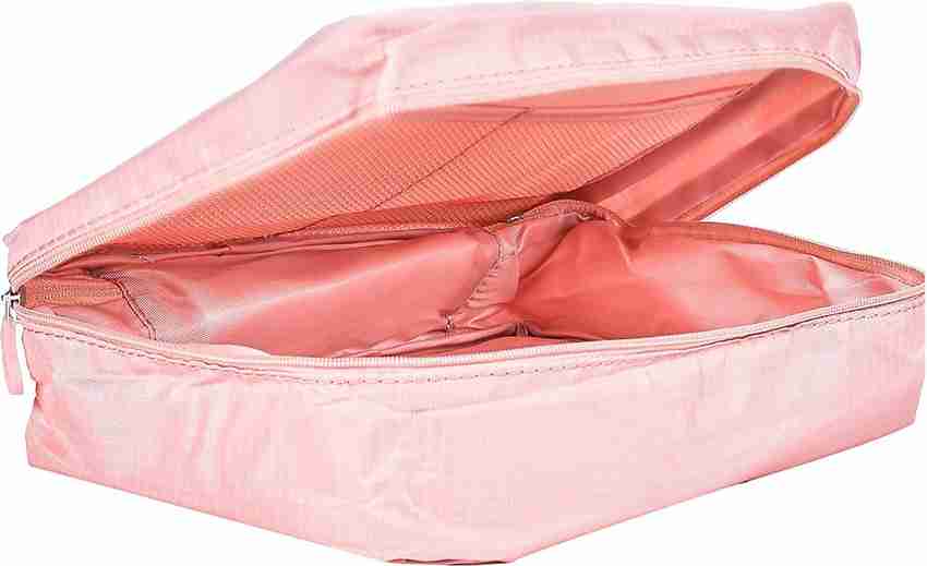MINISO Pink Travel Organiser Bag Travel Accessory Travel Zipper Toiletry Bag Cosmetic Bag Pink Price in India Flipkart
