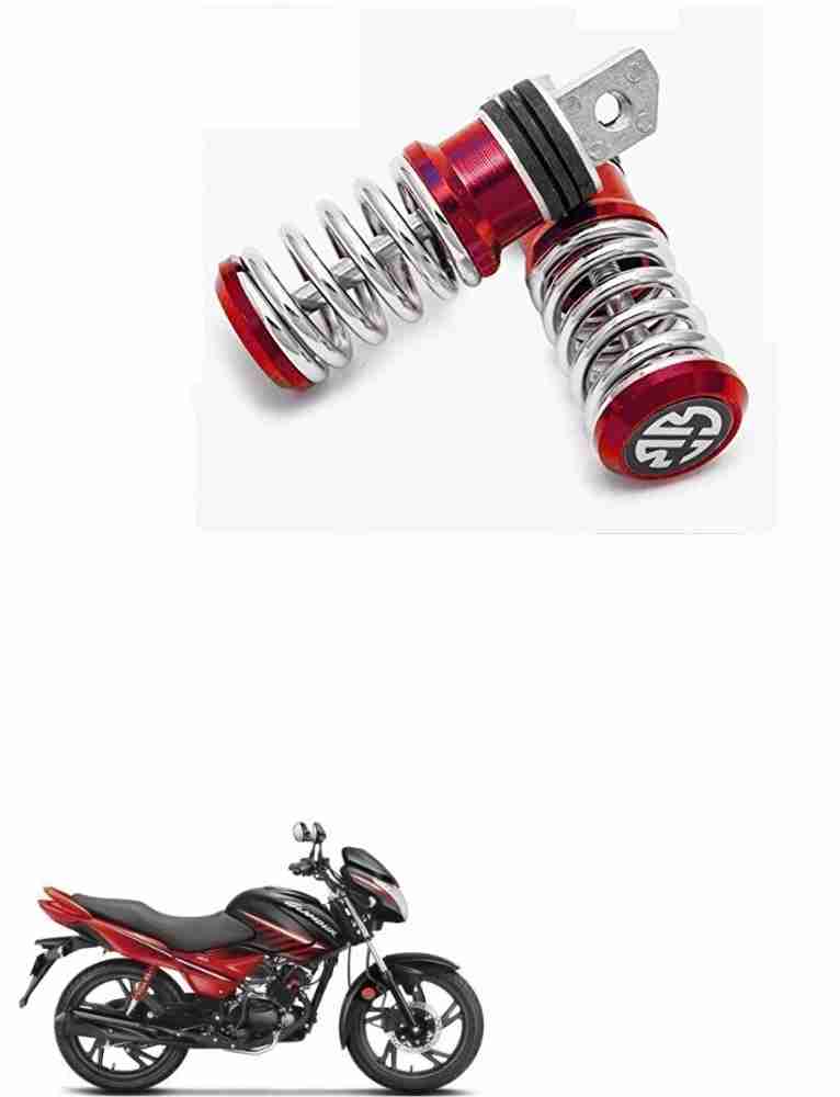 HashZet Spring Coiled Foot Rest Red For Hero Glamour Foot Rest Price in India Buy HashZet Spring Coiled Foot Rest Red For Hero Glamour Foot Rest online at Flipkart