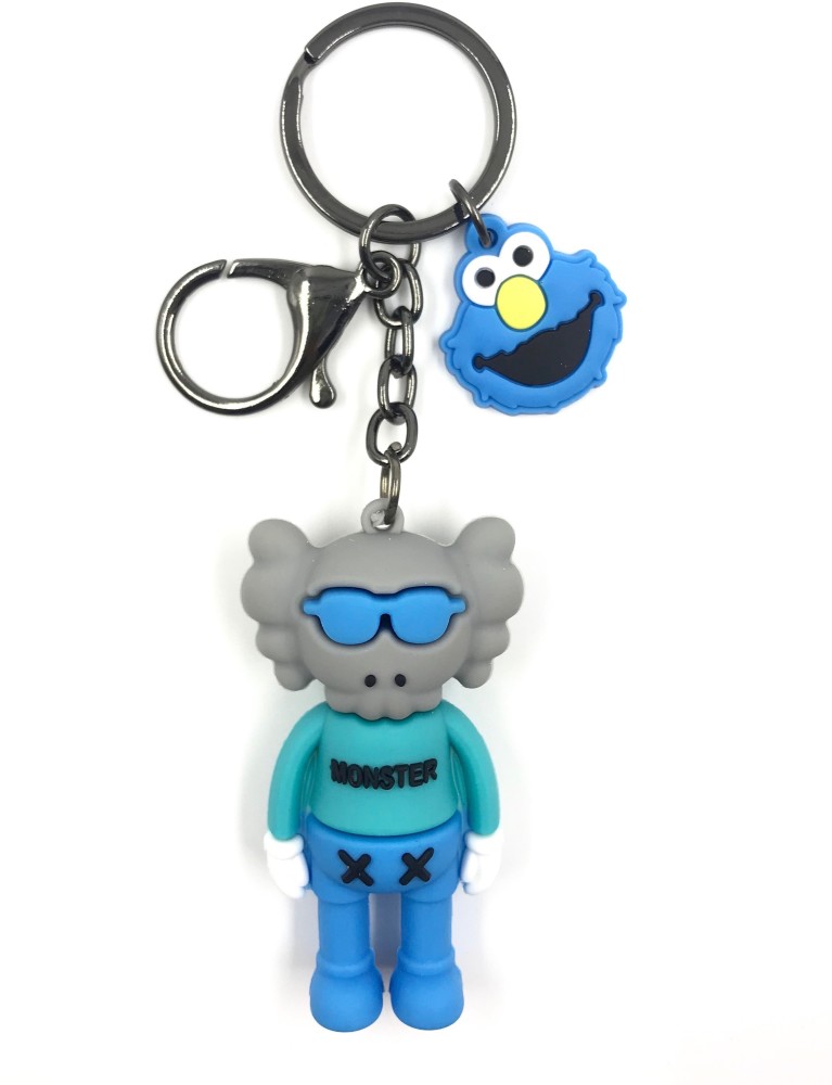 Blue Sesame Street Kaws Keychain – Charm Popper