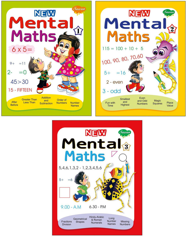 Mental Maths Books Level 1 2 3 (Set Of 3): Buy Mental Maths Books 