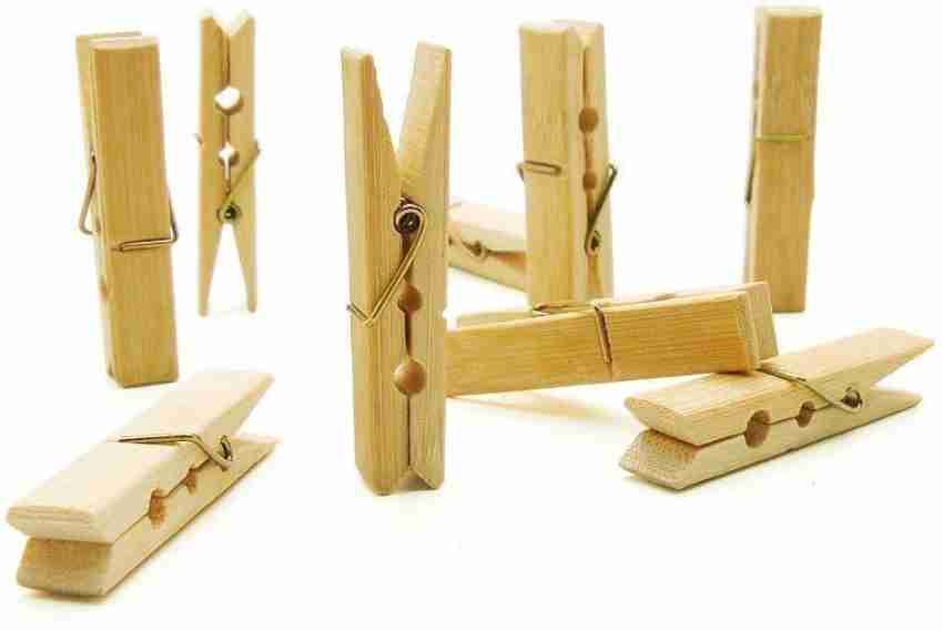 Clips Pins Wood Bamboo Clothes 20pcs/pack Sheet Clothespins