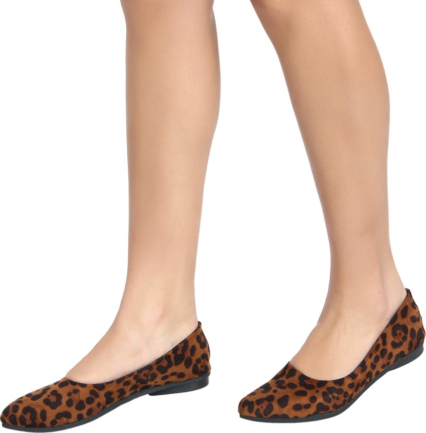 Alley Walk Women s Casual Sexy Leopard Print Bellies Ballet Flat Shoes Bellies For Women