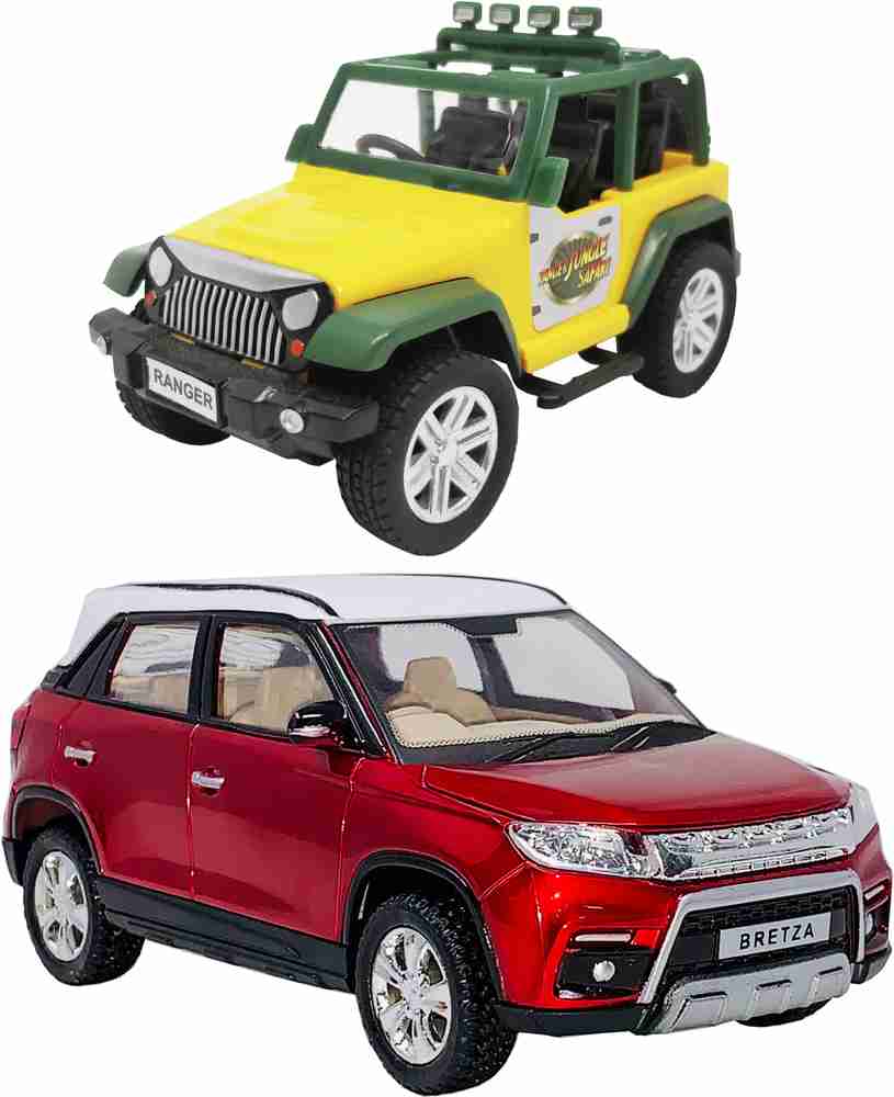 Small plastic toy shop cars