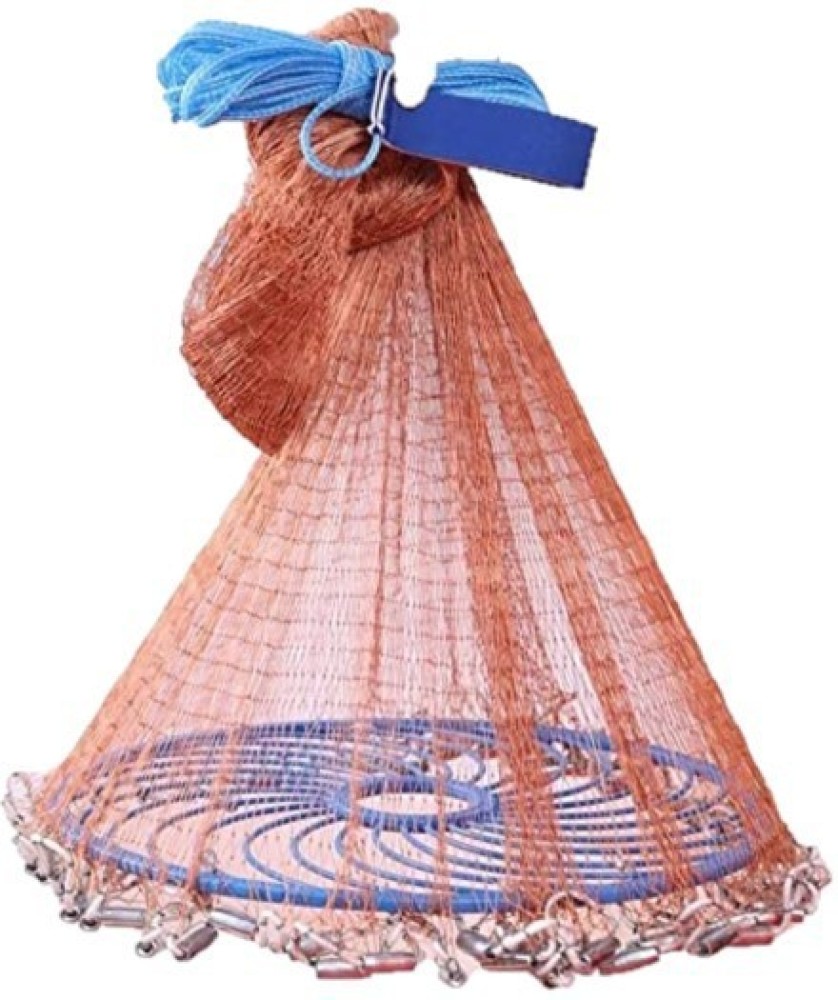 Buy Easy Throw Cast Net American Style Fishing Net Small Mesh Outdoor  Sports Frisbee Casting Fishing Network Tool Online at desertcartINDIA