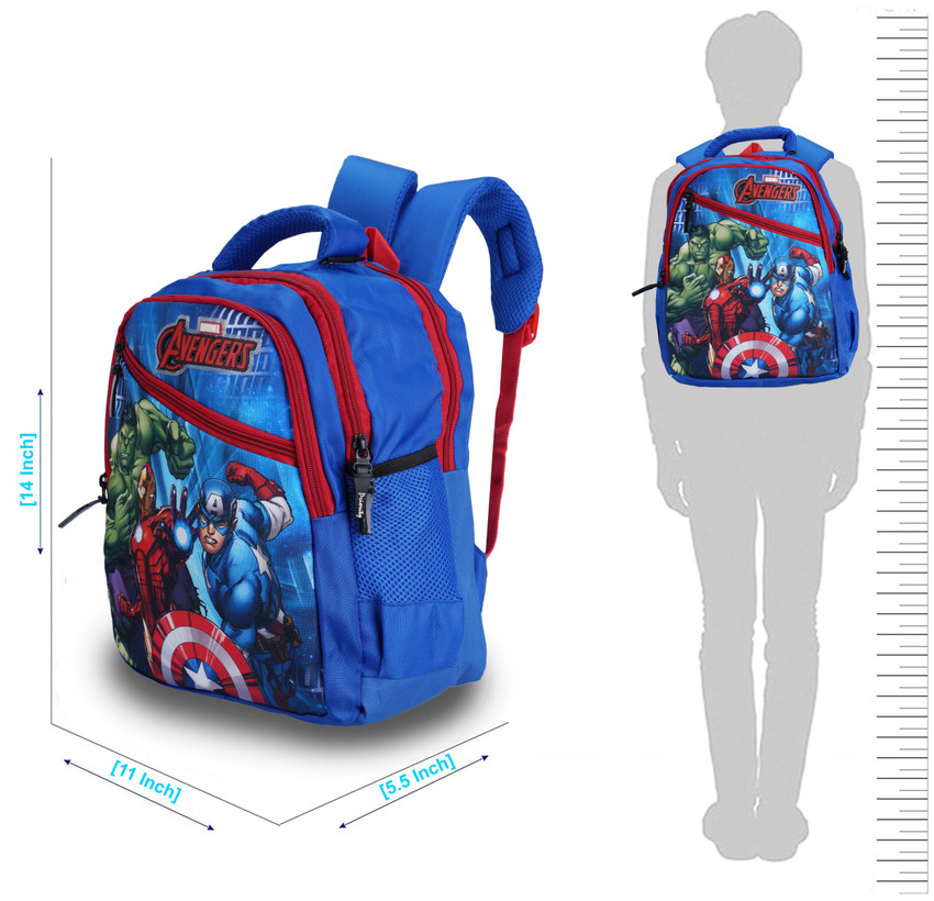 Priority Marvel Avengers Hero School Bag 14 L Backpack Blue Price in India Flipkart